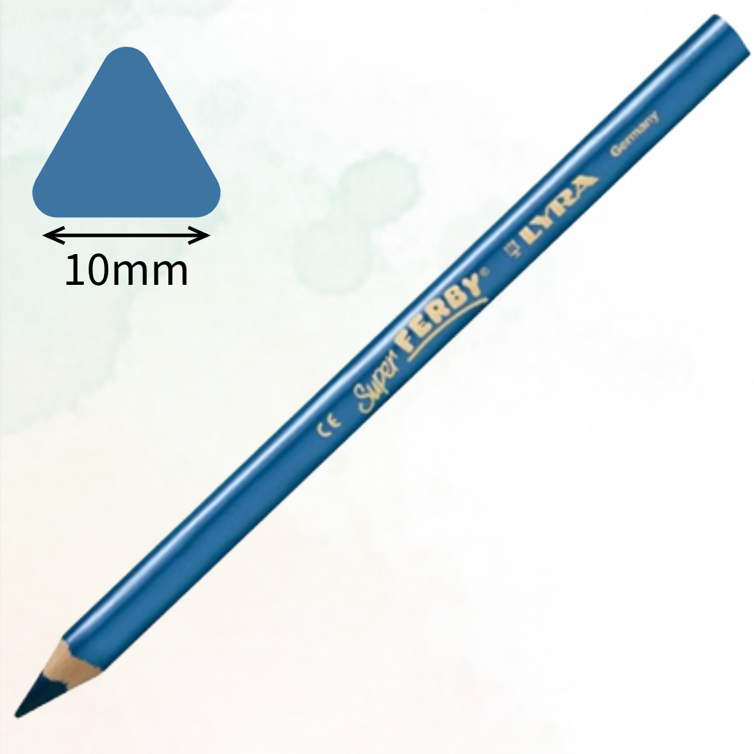 Lyra Super Ferby 10mm Colouring Pencils, 24 Colors - Χοντρό Μολύβι Ζωγραφικής Υψηλής Ποιότητας