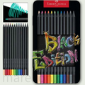 Faber-Castell Black Edition Colored Pencils 12Pcs Metal Tin - Ξυλομπογιές Μεταλλικό Κουτί