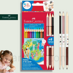 Faber-Castell Grip Triangular Colour Pencil Set 10+3 - Χρωματιστά Μολύβια