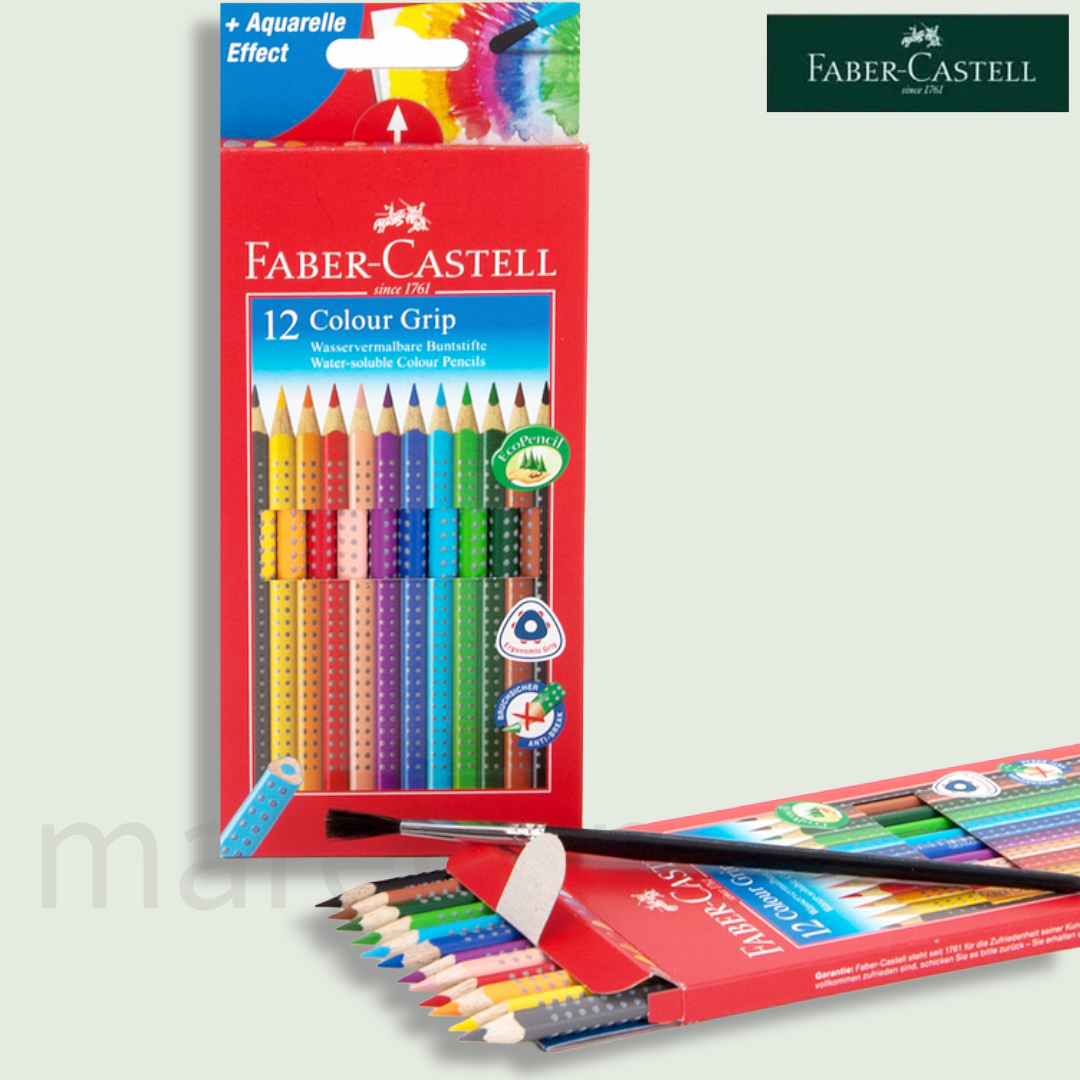 Faber-Castell Colour Grip Pencil 12Pcs - Χρωματιστά Μολύβια
