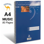 Camel A4 Spiral Music Book 80 Pages Hard Cover - Τετράδιο Μουσικής Σπιράλ Σκληρό Εξώφυλλο Α4