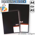 Bull Drawing Block A4/A5 20 Sheets 220gsm - Τετράδιο Ζωγραφικής