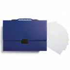 Artist Portfolio Plastic Case 34.3x24cm Dark Blue - Φάκελος Τέχνης Ζωγραφικής με Χερούλι