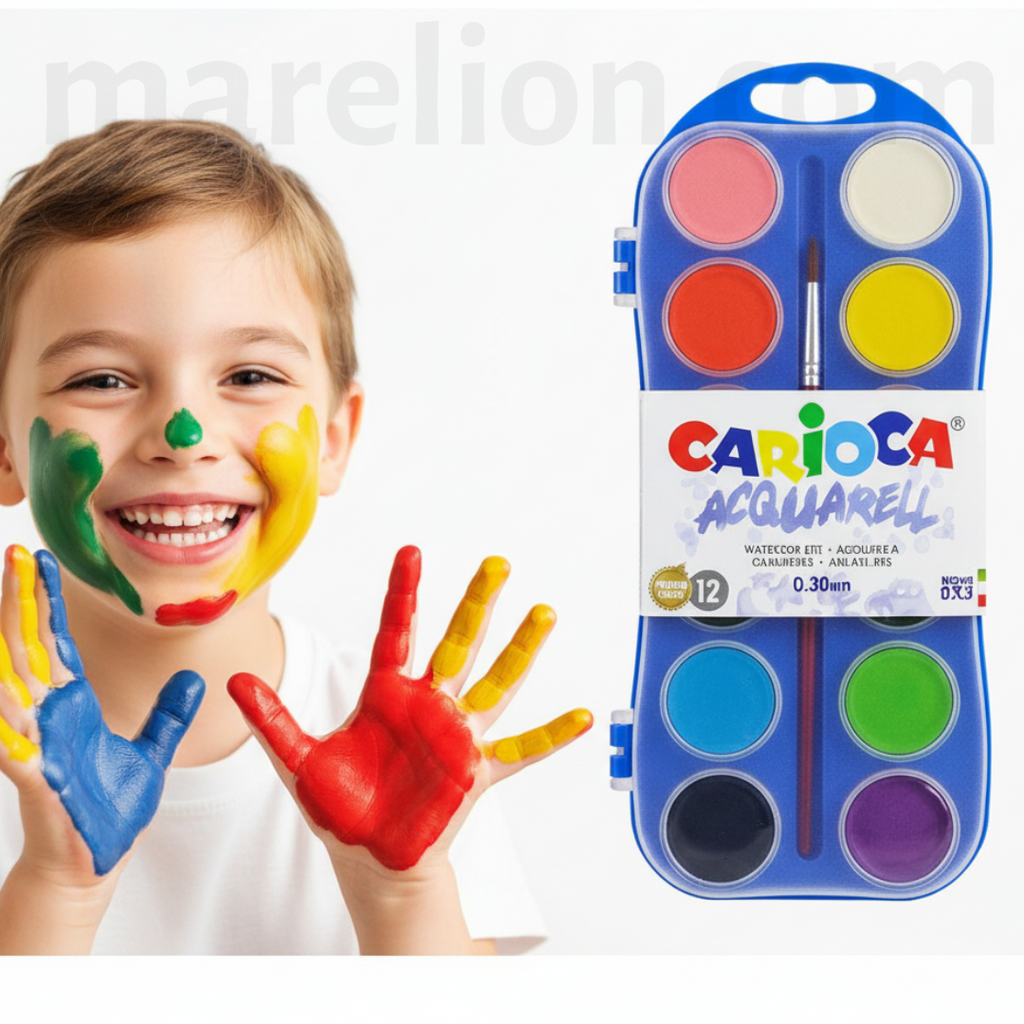 Carioca Art Kids Watercolor Palette 12 Colors - Νερομπογιές Παλέτα 12 Χρωμάτων