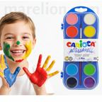 Carioca Art Kids Watercolor Palette 12 Colors - Νερομπογιές Παλέτα 12 Χρωμάτων