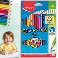 Maped Color Peps Triangular Colouring Pencils Set 18 - Ξυλομπογιές 18 Τεμαχίων
