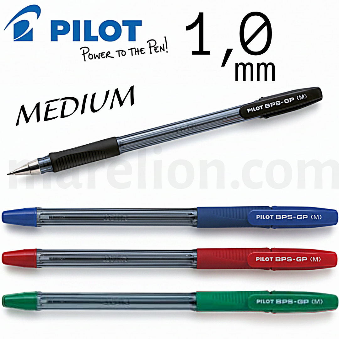 Pilot BPS-GP Medium Ballpoint Pen 1.0mm - 4 COLORS , Στυλό Διαρκείας  PILOT