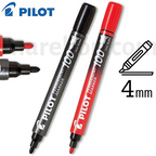 Pilot Permanent Marker Fine Bullet Tip Black | Red - Μαρκαδόρος Ανεξίτηλος Λεπτός