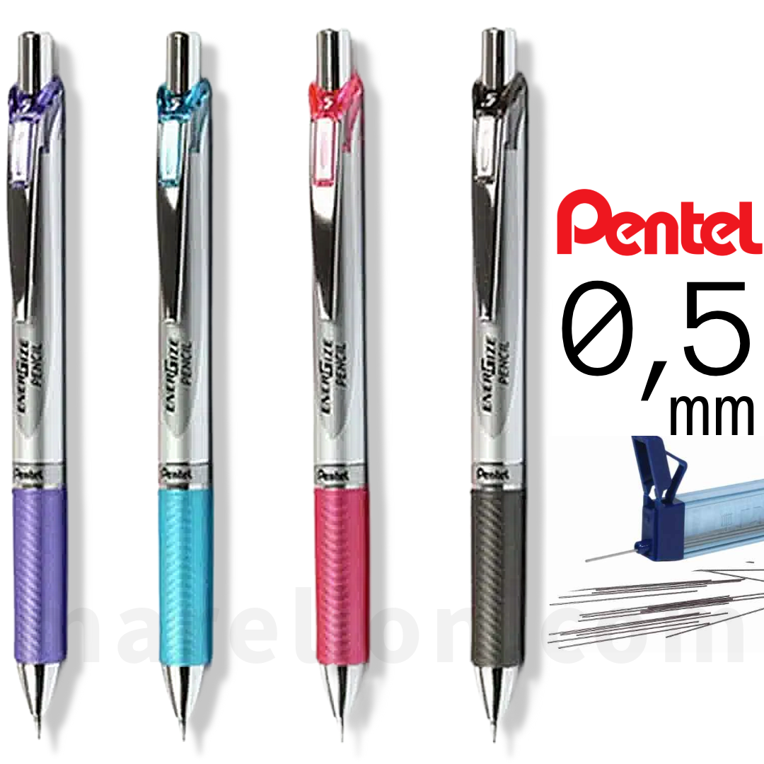 Mechanical Pencil, Pentel Energize 0.5mm, Assorted Colors - Μηχανικό Μολύβι 4 Χρώματα