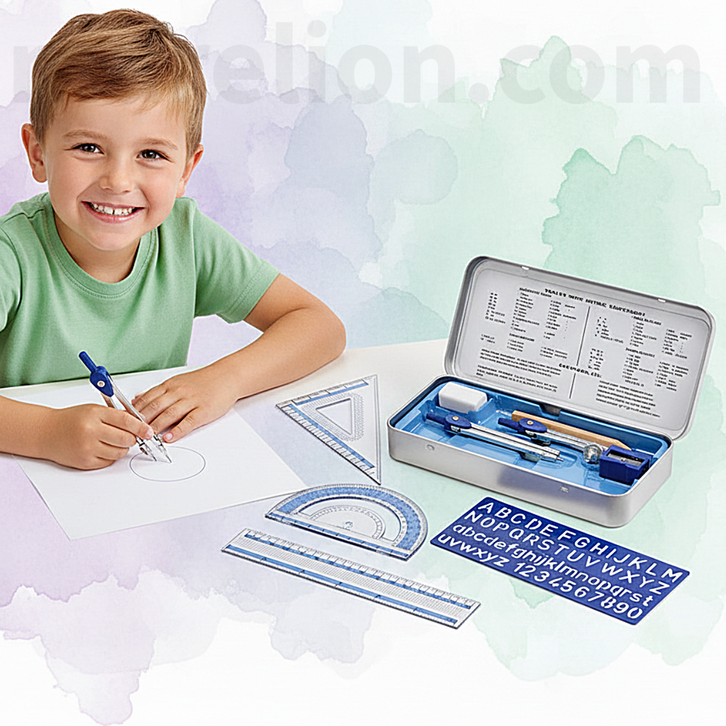 Staedtler Noris 10 Piece Maths Set - Σετ Γεωμετρικά Όργανα 10 Τεμαχίων