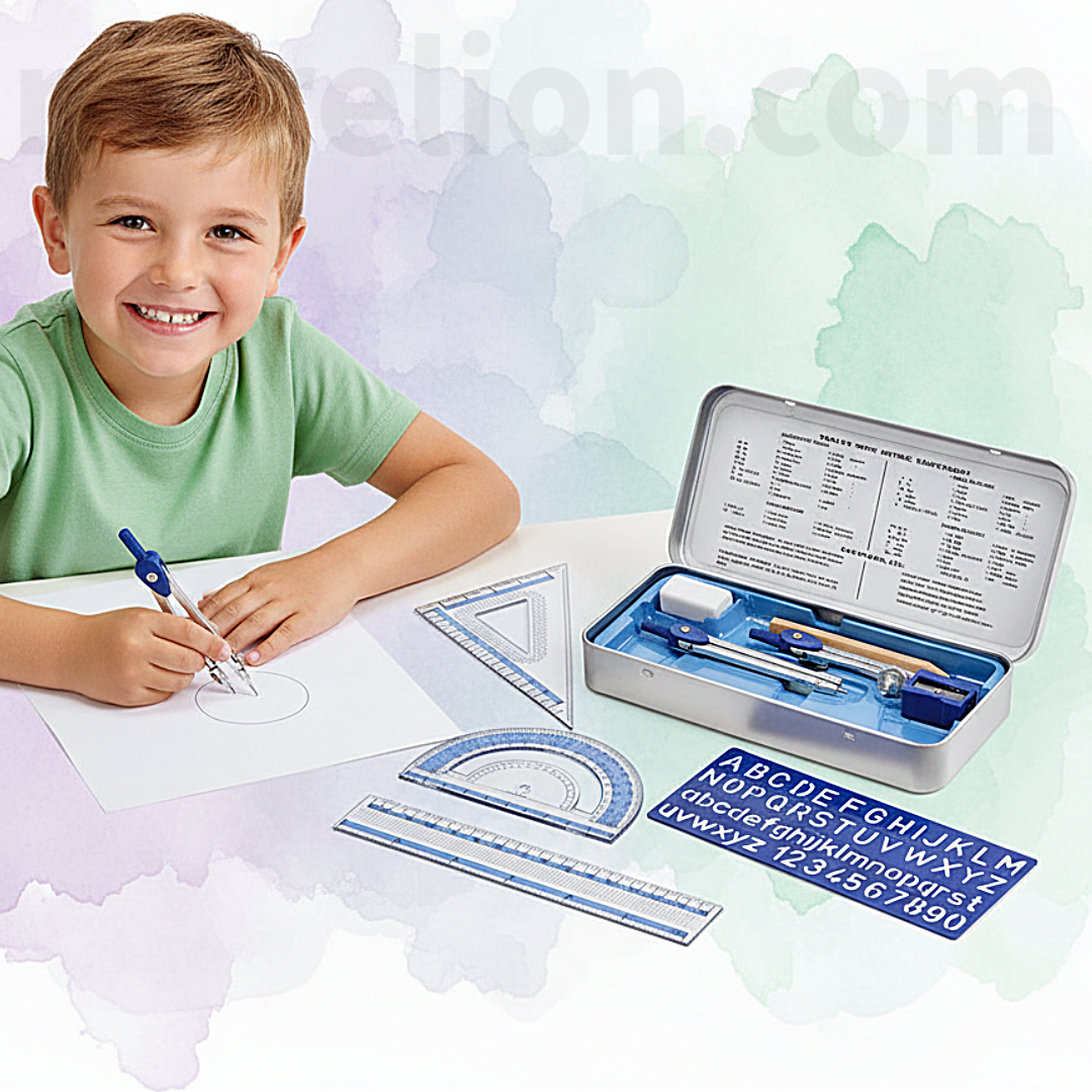 Staedtler Noris 10 Piece Maths Set - Σετ Γεωμετρικά Όργανα 10 Τεμαχίων