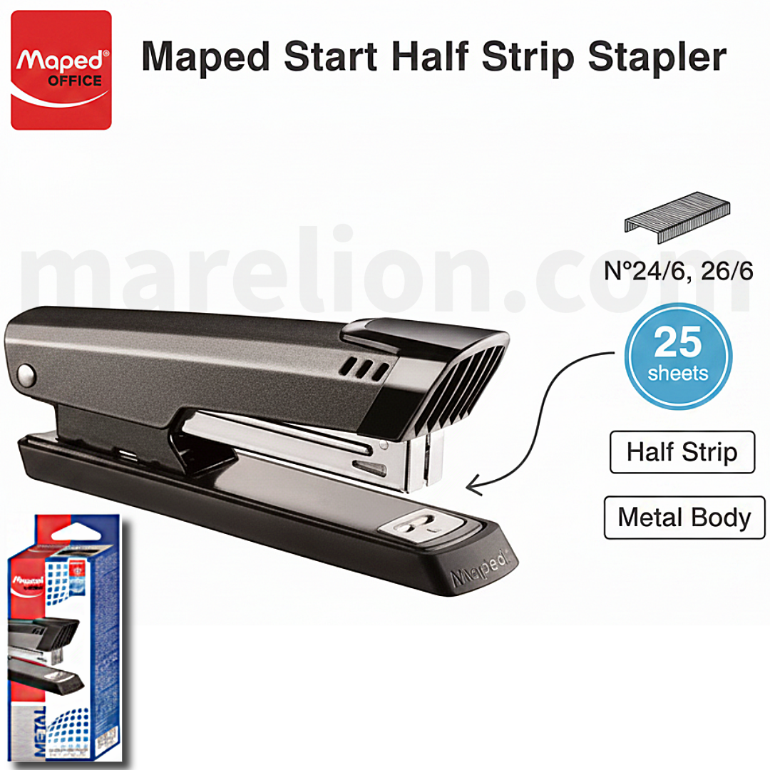 Maped Stapler 24/6 and 26/6 Standard, Start Half Strip, 392710 - Συρραπτικό Half Strip