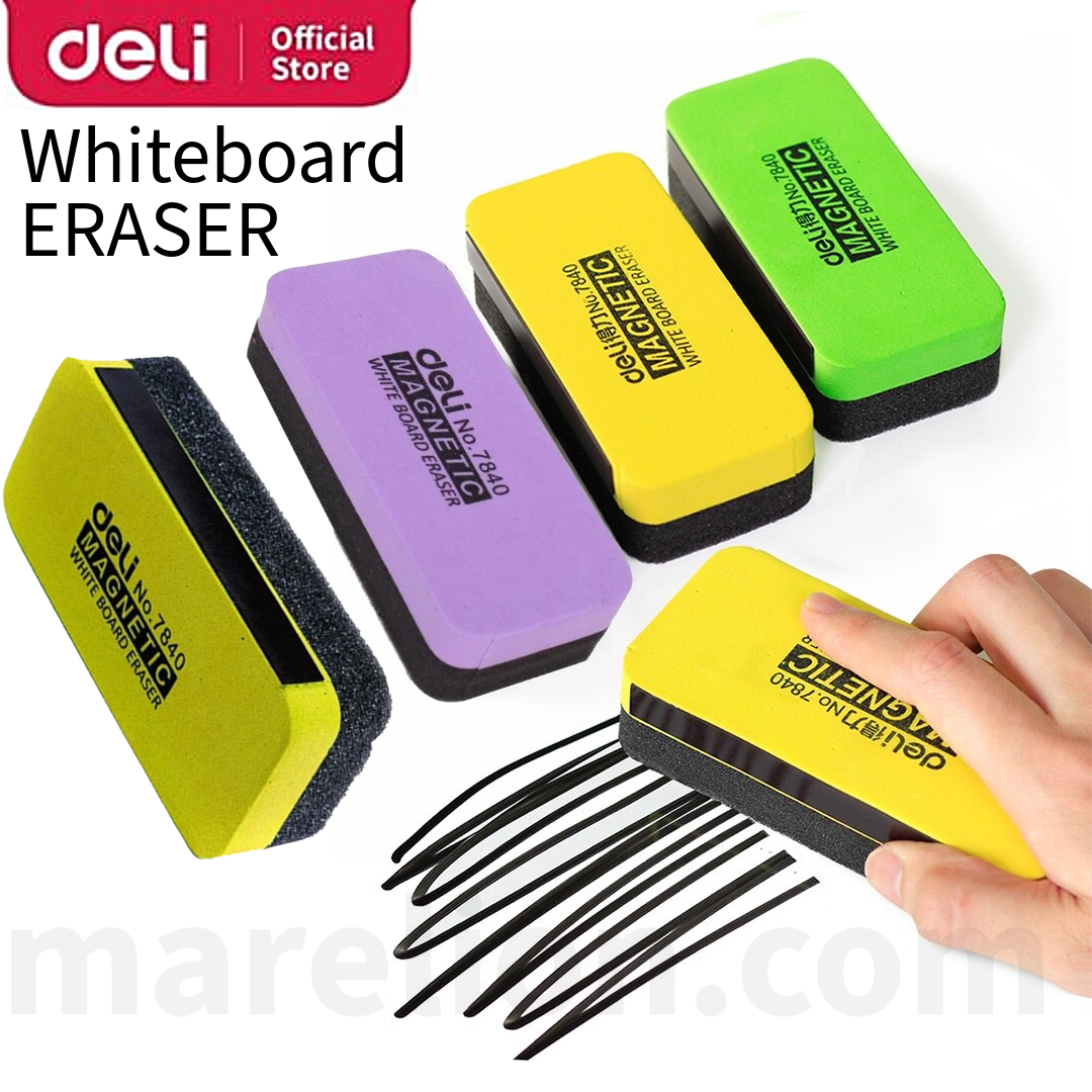 Deli EVA Magnetic Whiteboard Eraser, 3 Colors - Σπόγγος Ασπροπίνακα Μαγνητικός