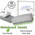 Cox WhiteBoard Eraser with 10 Refills, BIG (13cm Long) - Σπόγγος Ασπροπίνακα με 10 Ανταλλακτικά Στρώματα