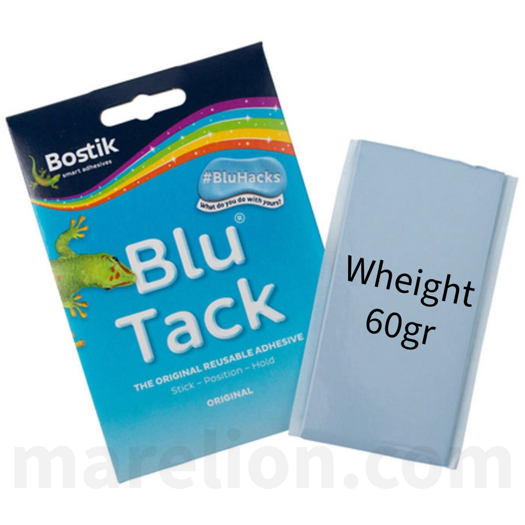 Blu-Tack Original Reusable Adhesive 60g - Κόλλα Πλαστελίνη Επανατοποθετούμενη - ΧΟΝΔΡΙΚΗ ΠΩΛΗΣΗ
