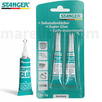 Stanger Super Glue Κόλλα Gel Στιγμής 1+1 τμχ, 2x 3gr pack - Αυτόματη