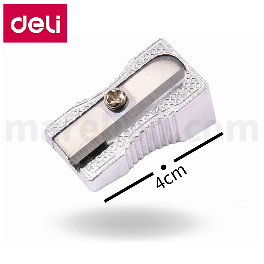 Deli Classic Single Hole Metal Pencil Sharpener - Ξύστρα Μονή Μεταλλική Κλασσική