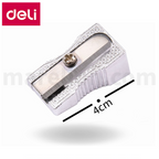 Deli Classic Single Hole Metal Pencil Sharpener - Ξύστρα Μονή Μεταλλική Κλασσική