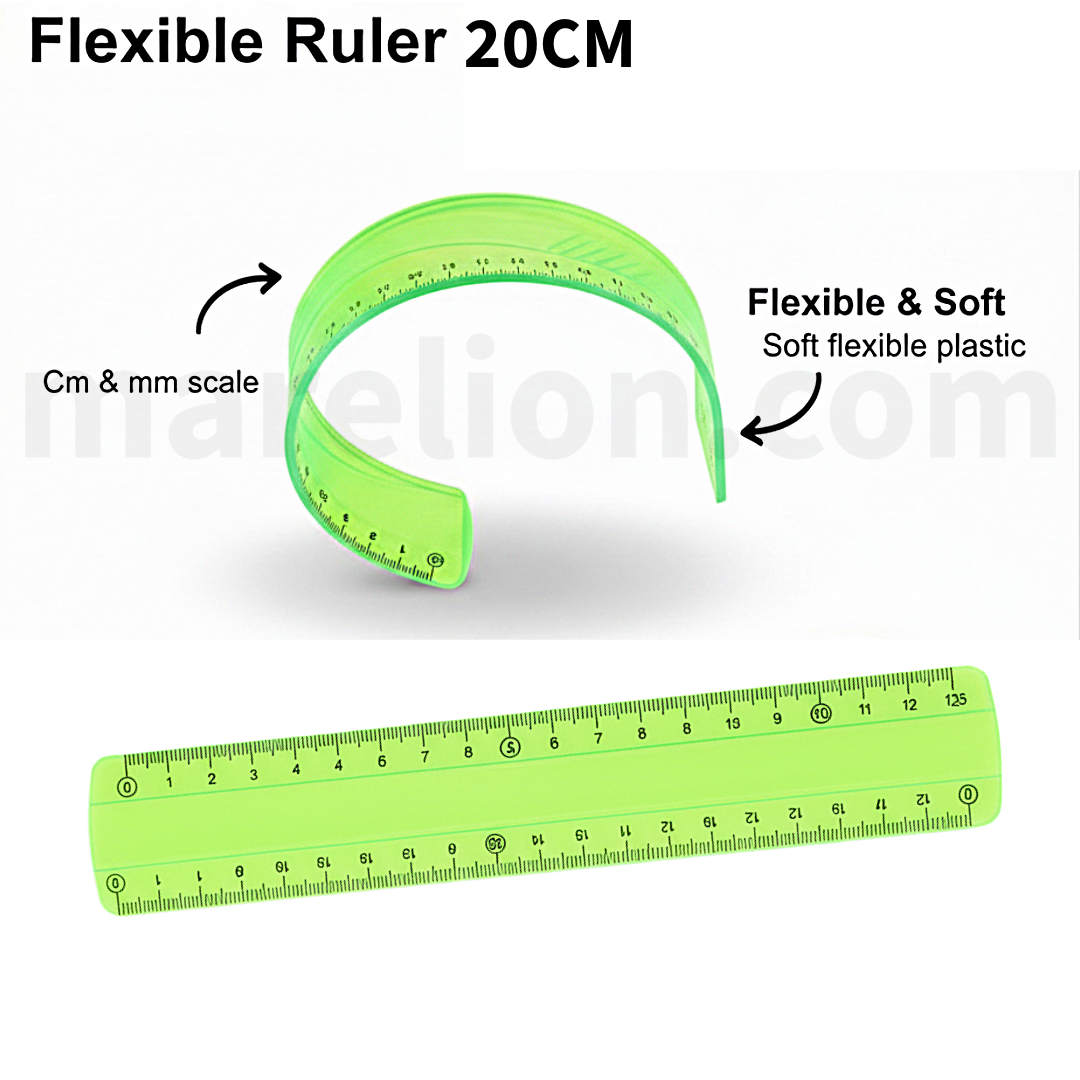Flexible Ruler 20cm - Εύκαμπτος Χάρακας Λυγίζει