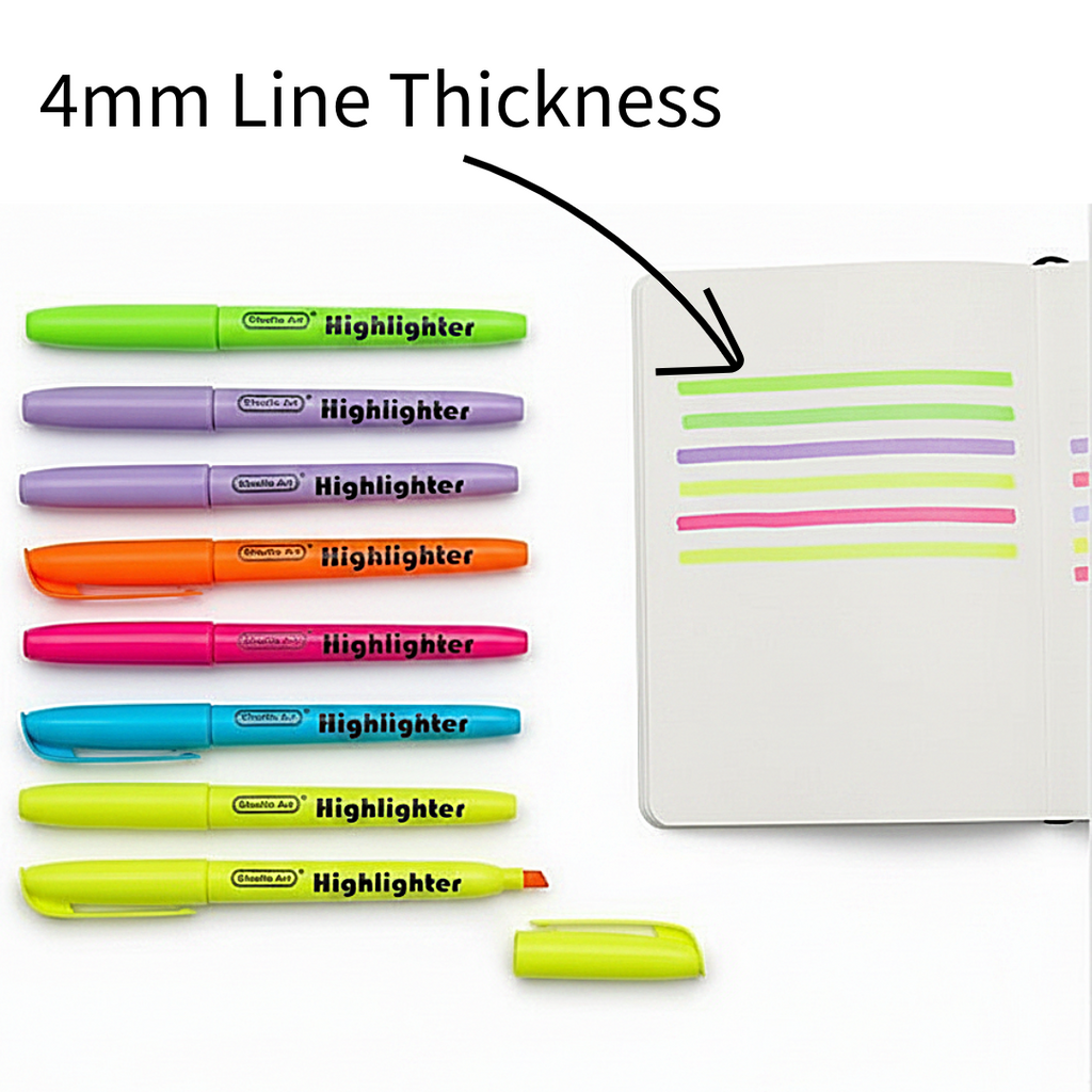 Shuttle Art Highlighter Pen 4mm - 6 Colors Available - Μαρκαδόρος Υπογράμμισης