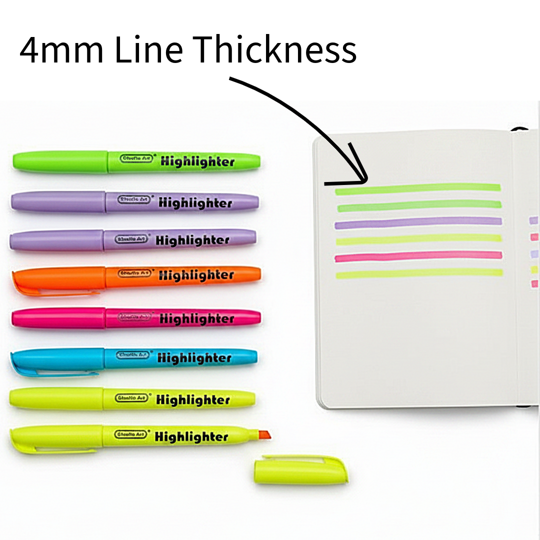 Shuttle Art Highlighter Pen 4mm - 6 Colors Available - Μαρκαδόρος Υπογράμμισης