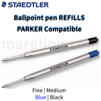 Staedtler Ballpoint Pen Refills Fine | Medium Blue, Parker Compatible - Ανταλλακτικά Στυλό