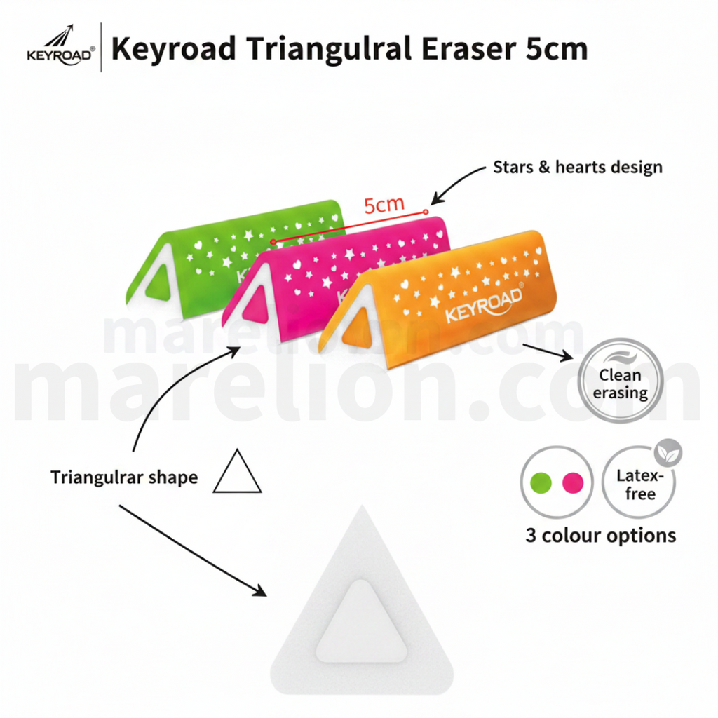 Keyroad Roofix Triangular Eraser 5.5x2cm - Τριγωνική Γόμα