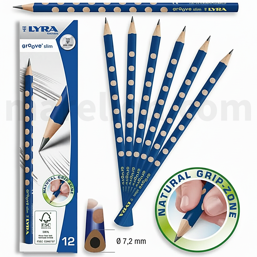 Lyra Groove Slim HB Graphite Pencil - Μολύβι Γραφής - ΧΟΝΔΡΙΚΗ ΠΩΛΗΣΗ