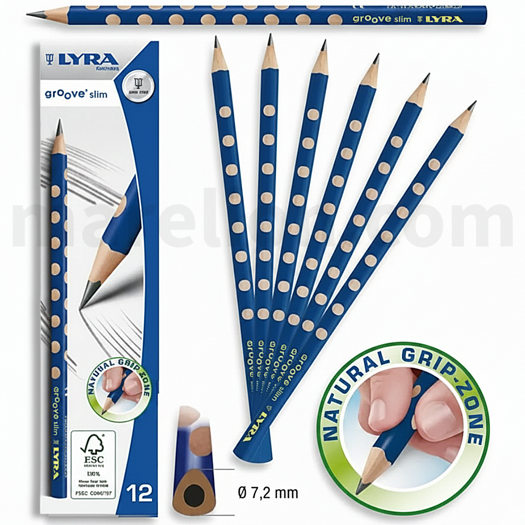 Lyra Groove Slim HB Graphite Pencil - Μολύβι Γραφής - ΧΟΝΔΡΙΚΗ ΠΩΛΗΣΗ