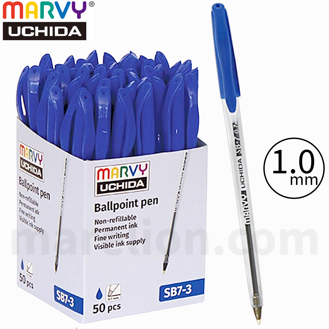 Marvy Uchida Ballpoint Pen 1.0mm Blue, x50 Pack - Στυλό Διαρκείας - ΧΟΝΔΡΙΚΗ ΠΩΛΗΣΗ