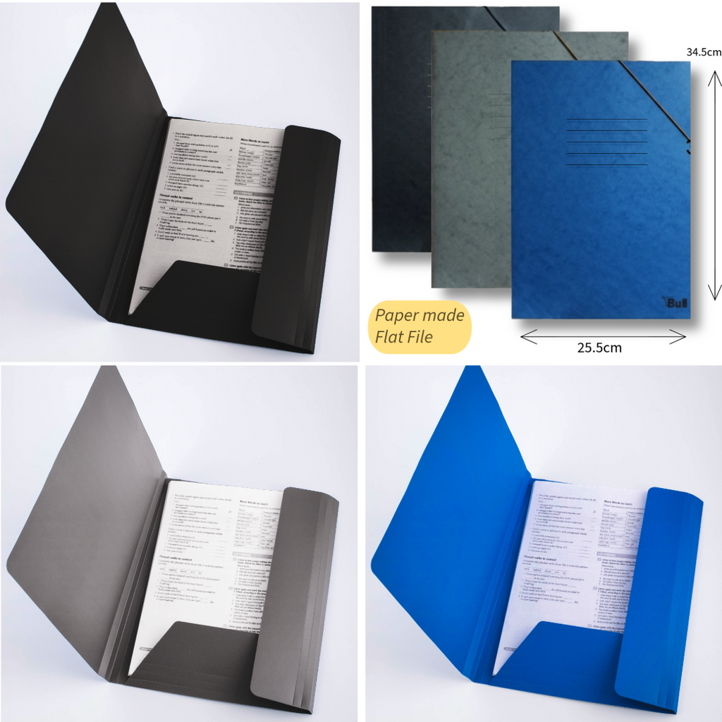 Flat File with Elastic Band Paper Made - Ντοσιέ με Λάστιχο 25.5X34.5 cm