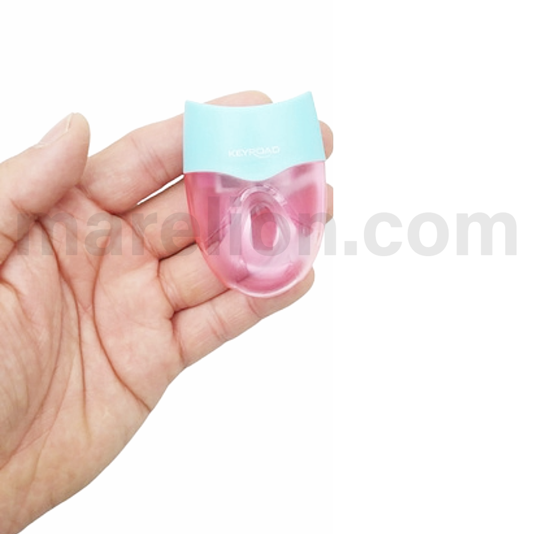 Keyroad Wave Pastel Double-Hole Pencil Sharpener - Διπλή Ξύστρα με Δοχείο