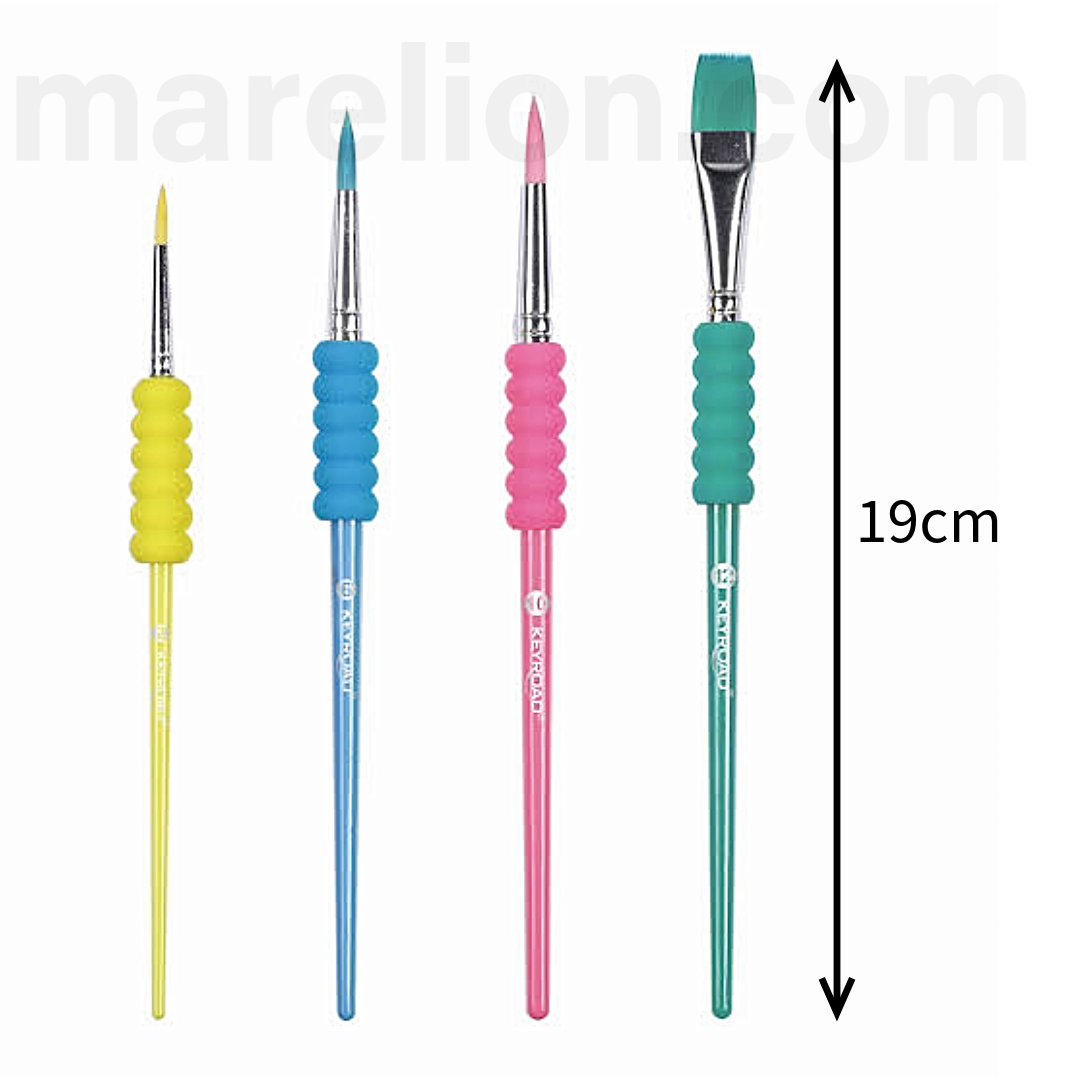 Keyroad Kids Brush Set 4pcs KR973093 - Σετ Πινέλων Ζωγραφικής για Παιδιά