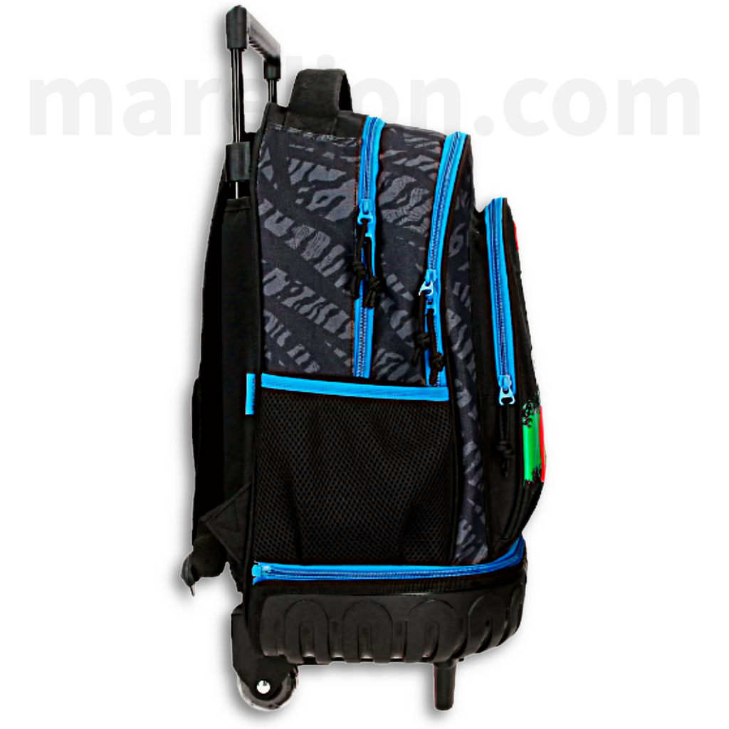 Movom Trolley Backpack Football, Compact 29L - Σχολική Τσάντα Τρολέι, Αποσπώμενο Σακίδιο