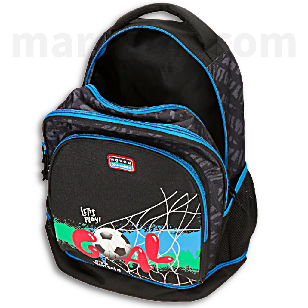 Movom Trolley Backpack Football, Compact 29L - Σχολική Τσάντα Τρολέι, Αποσπώμενο Σακίδιο