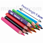 Deli Mini Triangular Coloured Pencils 12pcs 9x9cm Pack - Μίνι Τριγωνικά Χρωματιστά Μολύβια