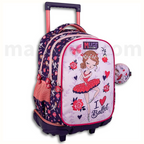 Must I Love Ballet Trolley School Bag 3 Pockets - Σχολική Τσάντα Τρόλεϊ Δημοτικού