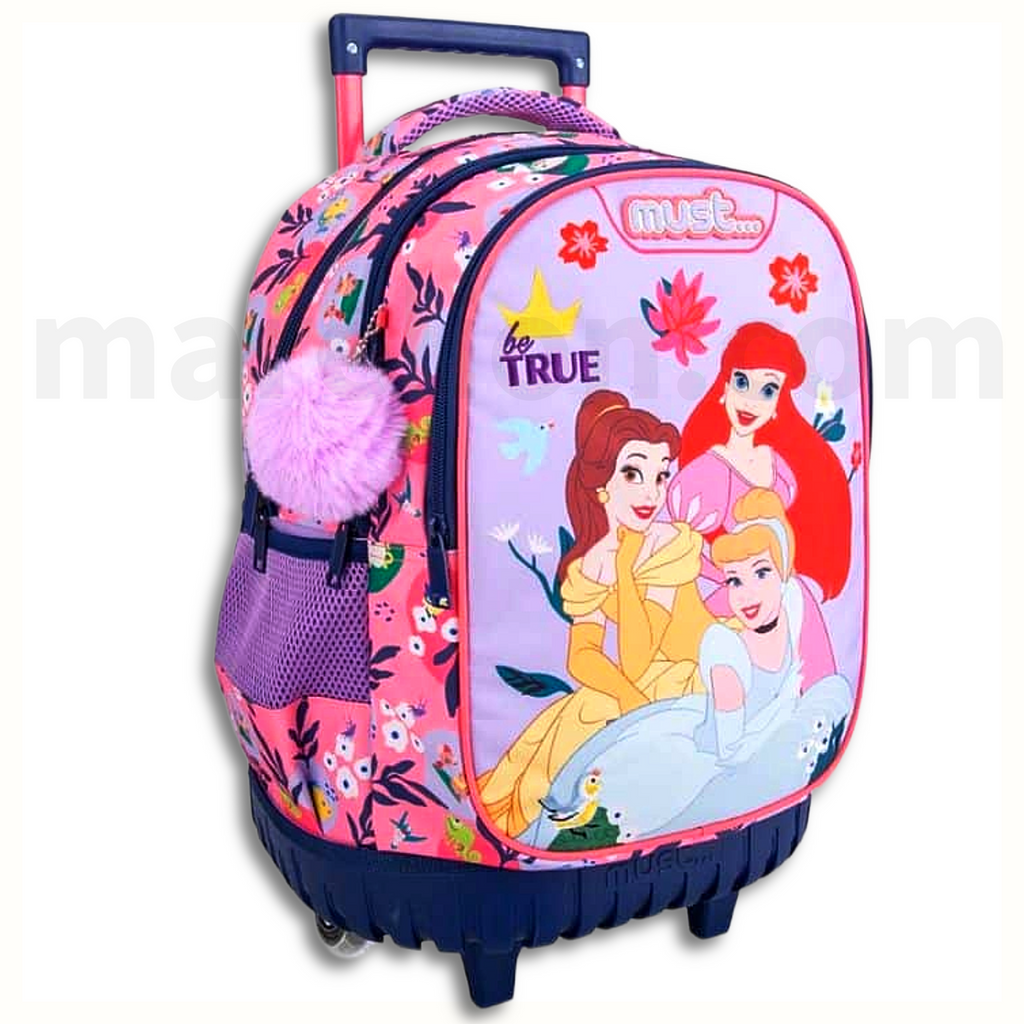 Must Disney Princess Trolley School Bag 3 Pockets