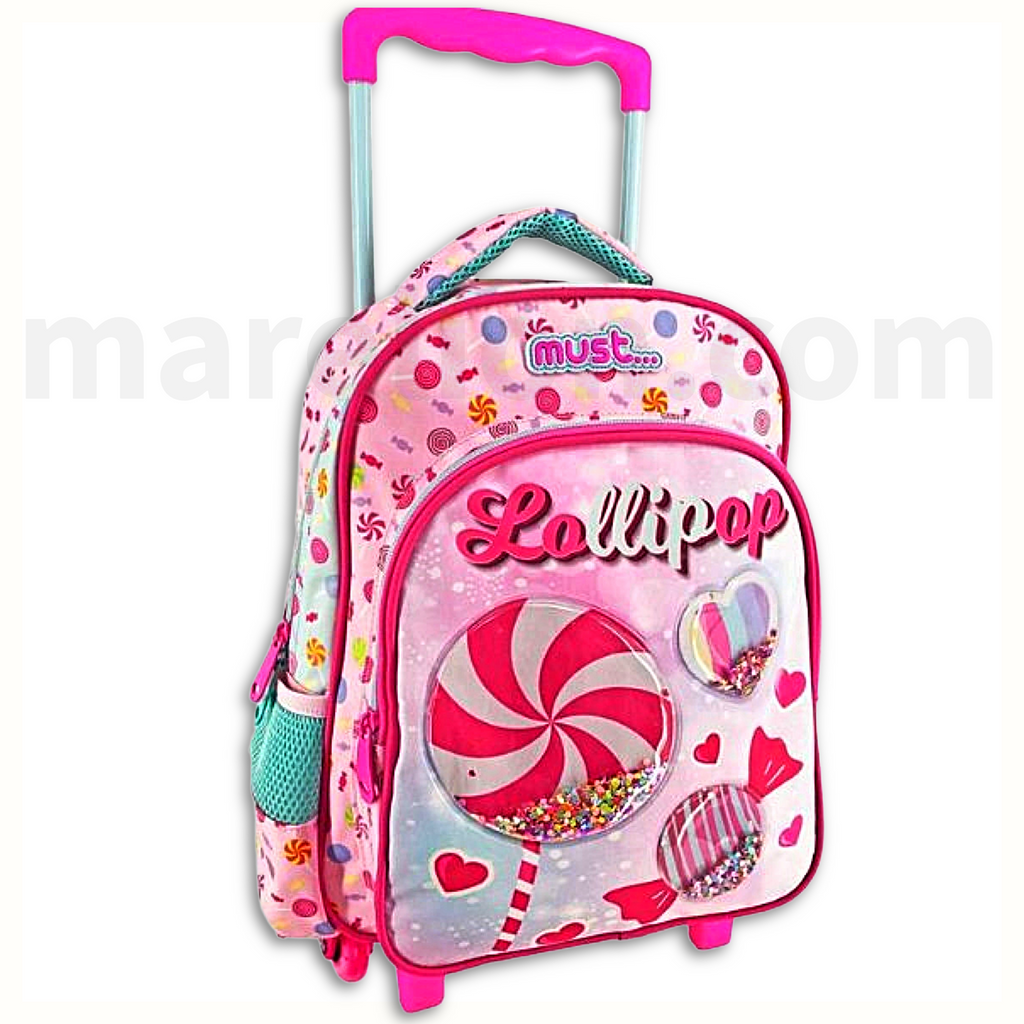 Must Trolley Bag, Lollipop, 2 Compartments - Σχολική Τσάντα Τρολέι Νηπίου