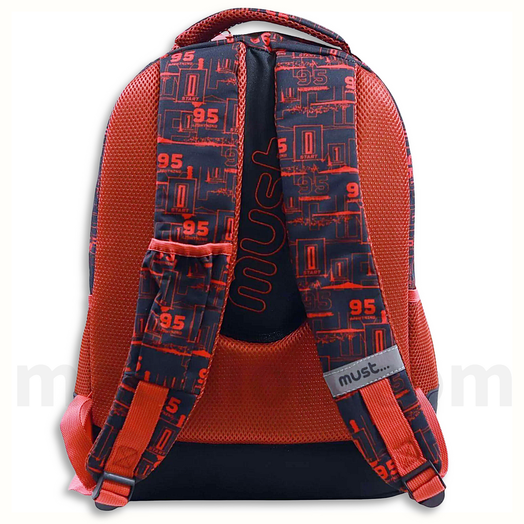 Must Backpack Disney Cars 3 Cases - Σχολική Τσάντα Πλάτης Δημοτικού 3 Θήκες