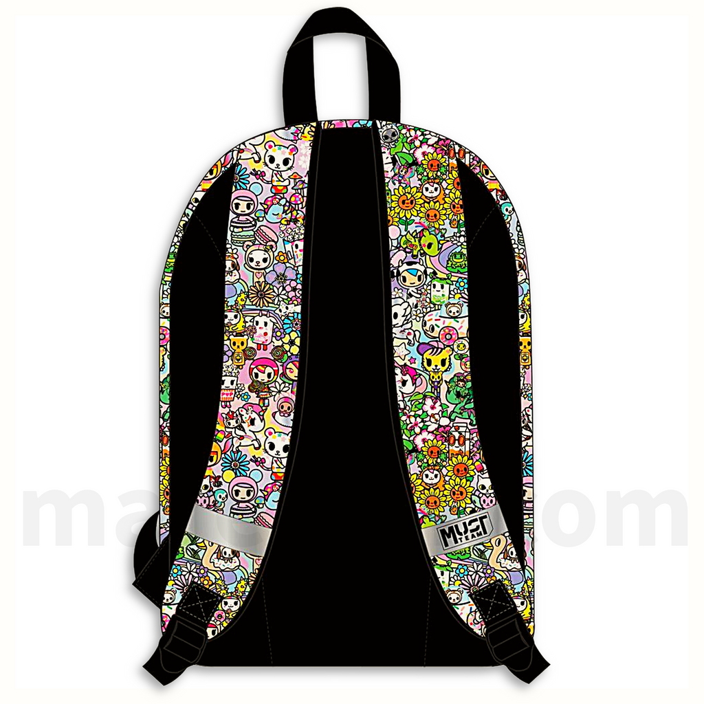 Must Backpack Tokidoki Team 2 Cases (1 main) - Σχολική Τσάντα Πλάτης 2 Θήκες