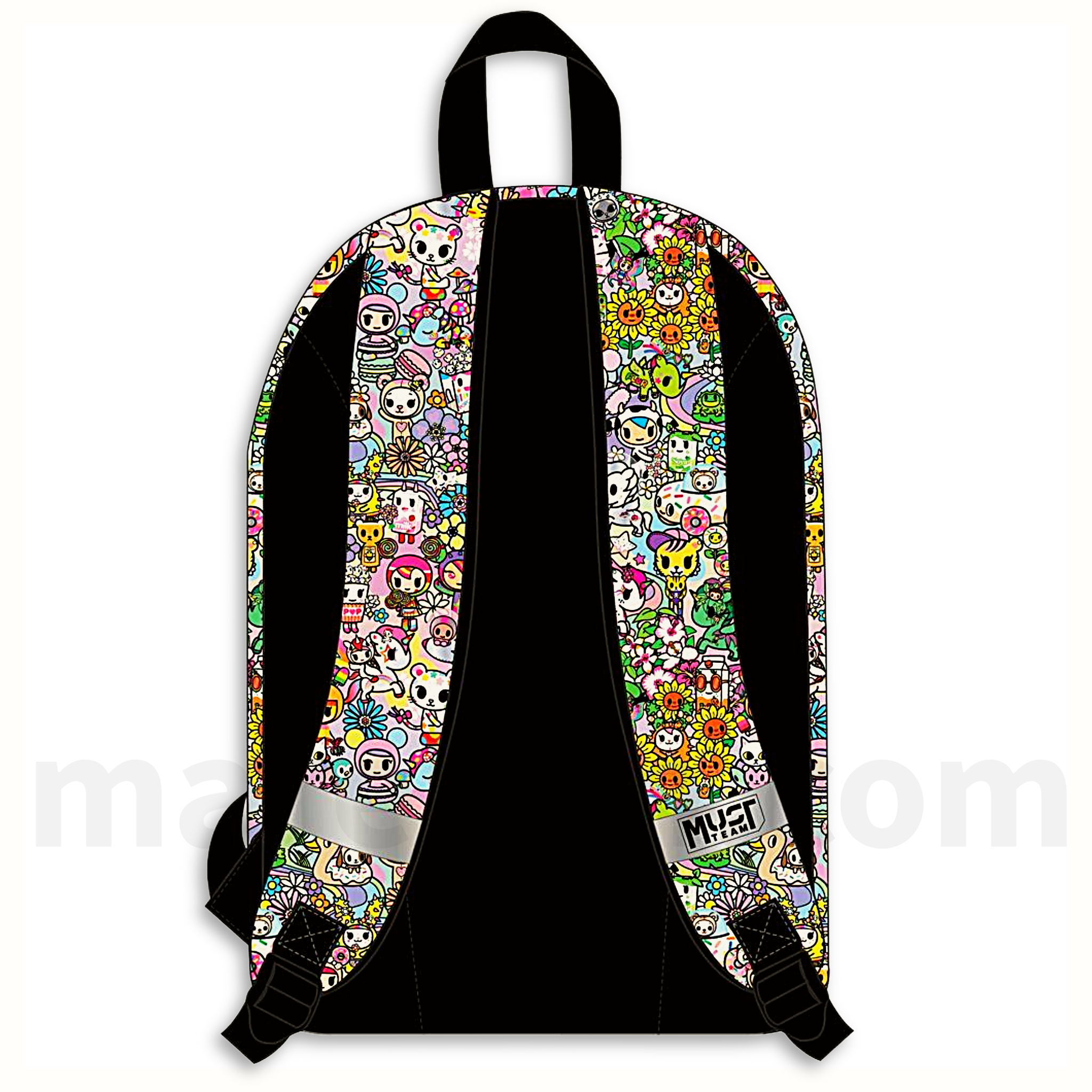 Must Backpack Tokidoki Team 2 Cases (1 main) - Σχολική Τσάντα Πλάτης 2 Θήκες