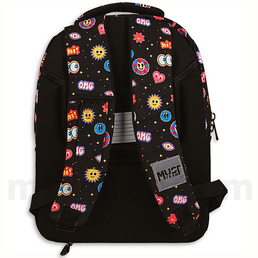 Must Backpack Team Xpression Stickers 3 Cases - Σχολική Τσάντα Πλάτης Δημοτικού 3 Θήκες