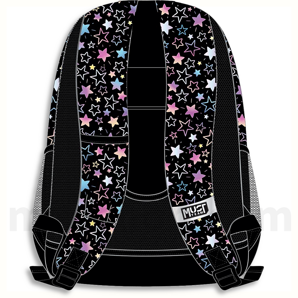 Must Backpack Hologram Stars 3 Cases - Σχολική Τσάντα Πλάτης Δημοτικού 3 Θήκες