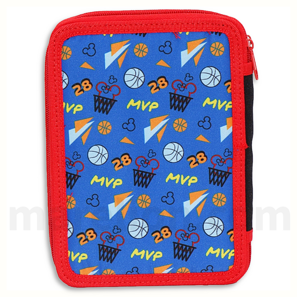 Must Pencil Case Mickey Mouse 2 Zip Full - Σχολική Κασετίνα Διπλή Γεμάτη 2 Φερμουάρ