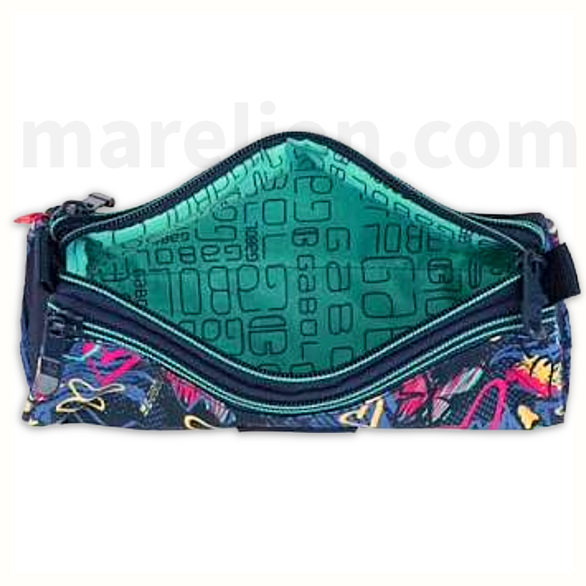 Gabol Pencil Case Butterfly Hearts with 3 Zip - Κασετίνα με 3 Θήκες