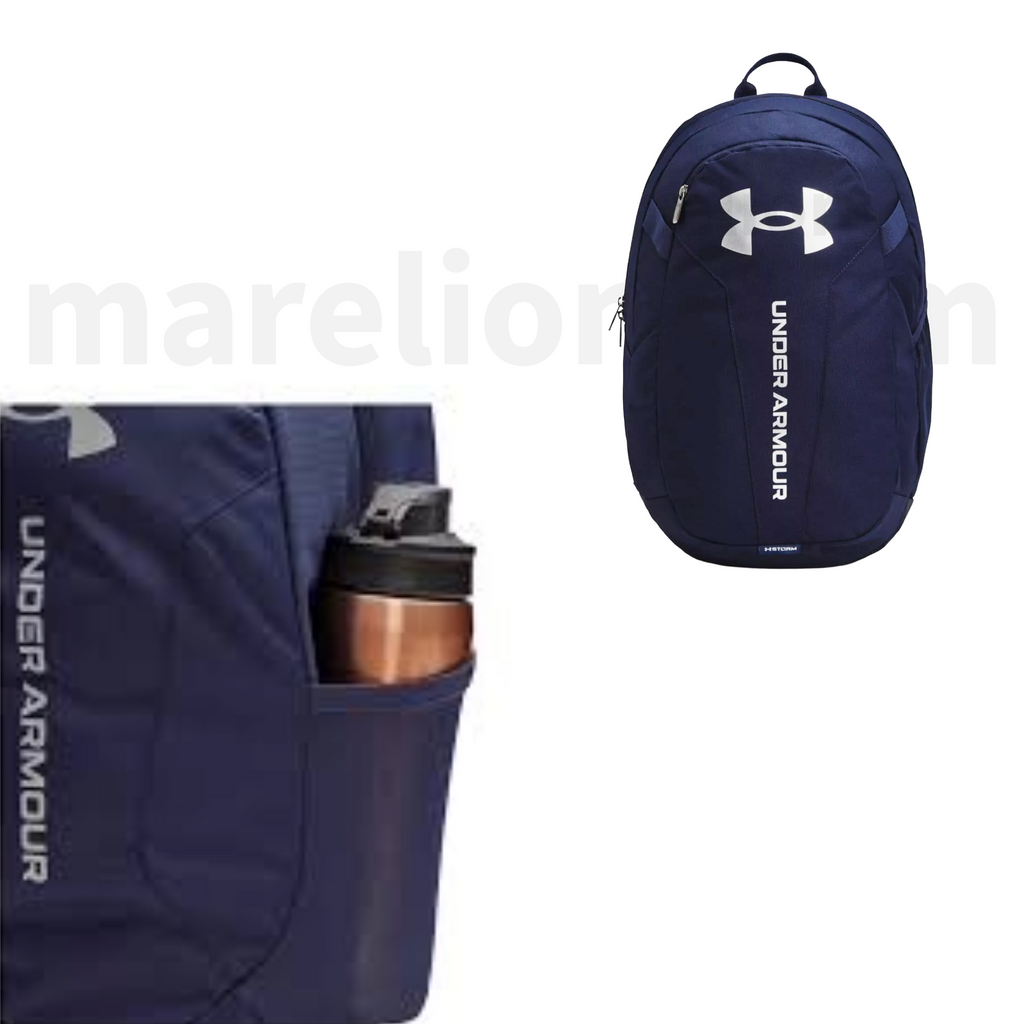 Under Armour Hustle Lite Backpack 2 Cases Dark blue - Σακίδιο Πλάτης Μπλε