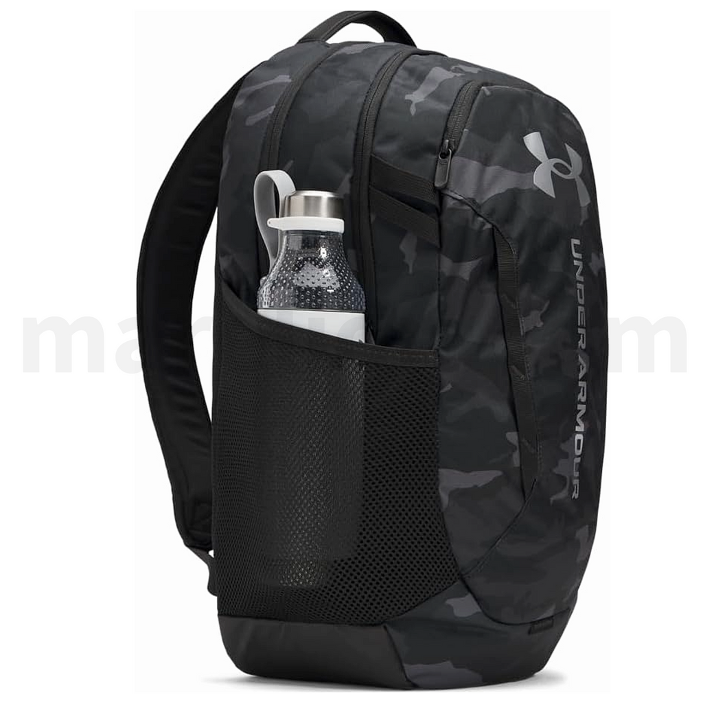 Under Armour Hustle 6.0 Backpack 3 Cases, Camo Grey - Black - Σακίδιο Πλάτης Παραλλαγή Γκρι Μαύρο