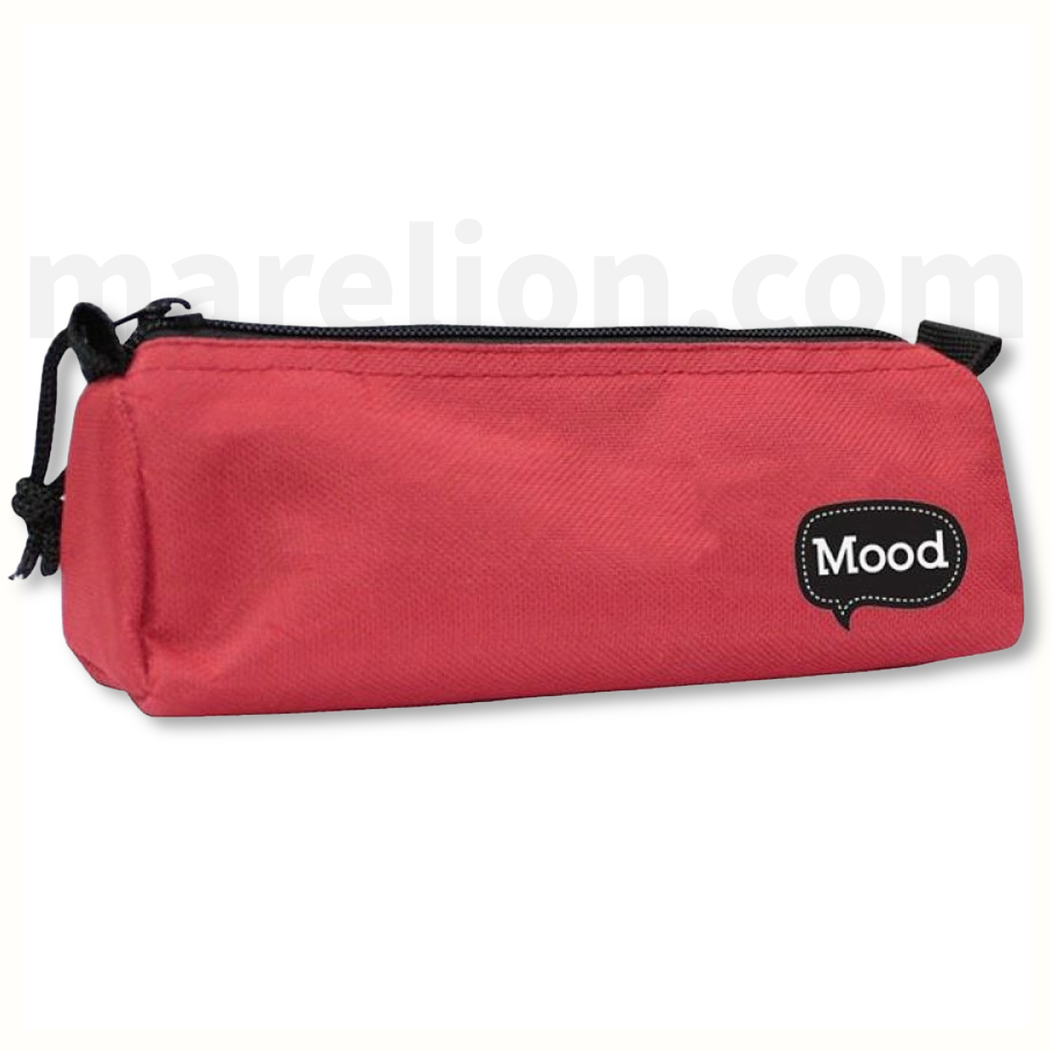 Mood Chrome Pencil Case Red 1 Compartment 21x7x7cm - Κασετίνα Βαρελάκι Κόκκινη 1 Θήκη