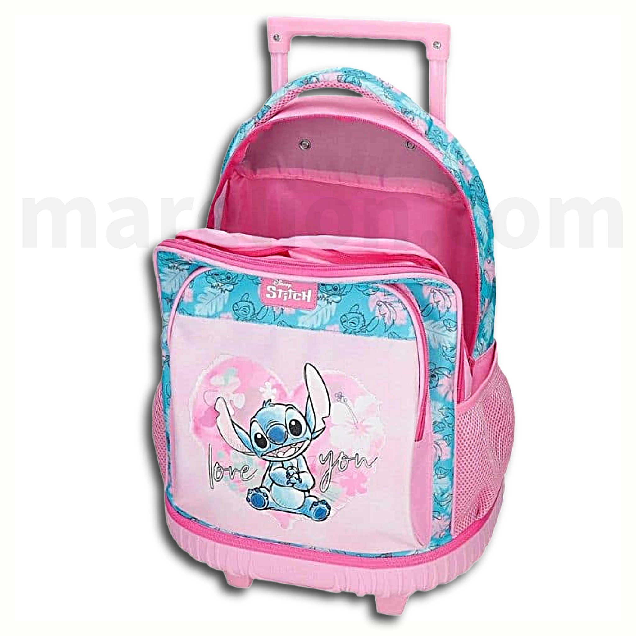 Lilo and Stitch Juma Trolley School Bag 3 Compartments - Σχολική Τσάντα Τρολέι Δημοτικού